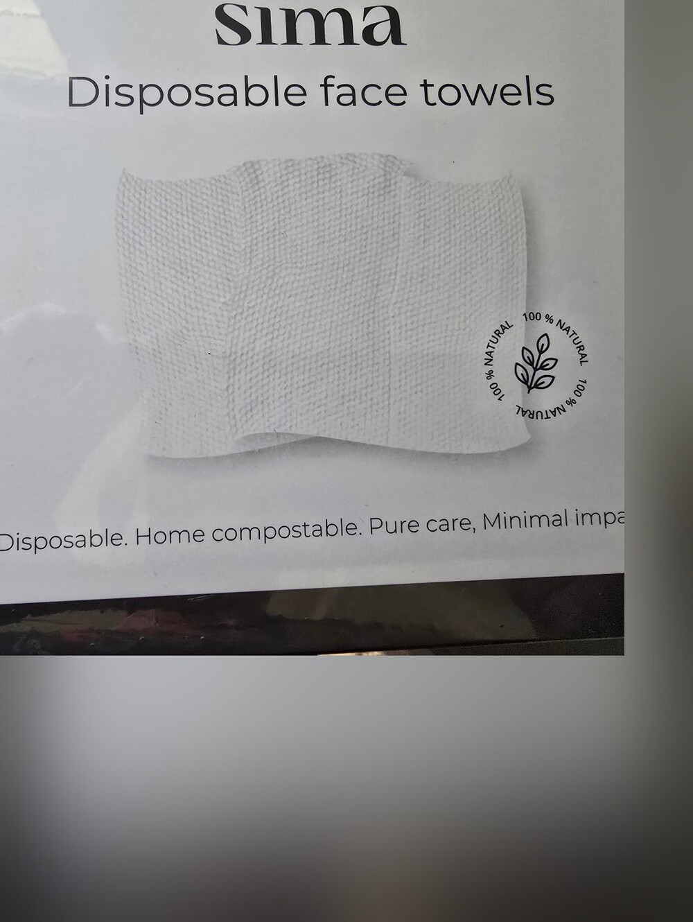sima Disposable Face Towels - White 2BOXES